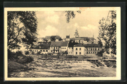 AK Kaaden / Kadan, Blick über Das Wehr Zum Zentrum  - Czech Republic