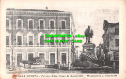 R500235 Cologna Veneta. Palazzo Della Cassa Di Risparmio. Monumento A Garibaldi. - Mundo