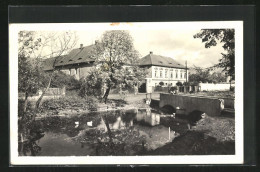 AK Ledvice, Státni Statek, An Der Brücke  - Tchéquie