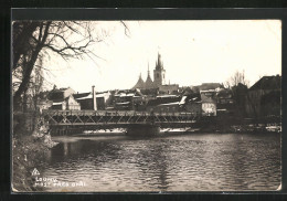 AK Laun / Louny, Most Pres Ohri, An Der Brücke  - Tchéquie