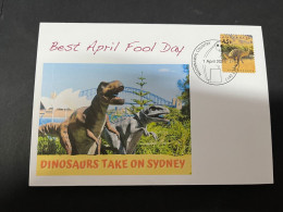 17-5-2024 (5 Z 17) Australian Running Dinosaur - April Fool Day (Dinosaur & 1st April 2024) - Vor- U. Frühgeschichte