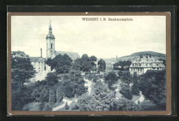 AK Weipert / Vejprty, Denkmalplatz Aus Der Vogelschau  - Czech Republic