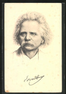 AK Portrait Von Edvard Grieg, Komponist, 1843-1907  - Künstler