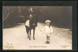 AK Prinz Wilhelm Mit Pony  - Royal Families