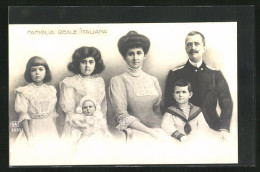 Cartolina Famiglia Reale Italiana  - Royal Families