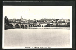 AK Remich A. D. Mosel, Hochwasser An Der Brücke 1930  - Remich