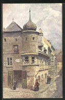 Künstler-AK Rudolf Preuss: Fasszieherhaus Oder Haus Zur Rondelle, Fassziehergasse, Jagdschlösschen  - Andere & Zonder Classificatie