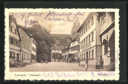 AK Amorbach I. Odenwald, Strassenpartie Mit Gasthaus  - Amorbach