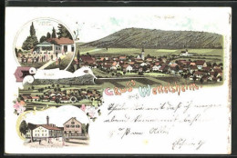 Lithographie Wettelsheim, Gasthof Felsenkeller Von K. Strauss, Strauss`sche Brauerei  - Other & Unclassified