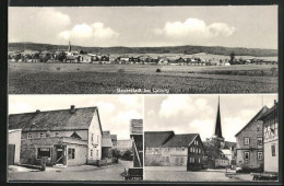 AK Gauerstadt B. Coburg, Bäckerei Berthold Wolf, Strassenpartie, Panorama  - Coburg