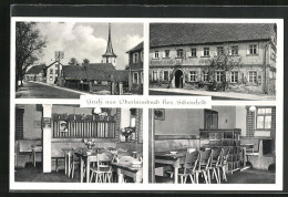 AK Oberlaimbach B. Scheinfeld, Gasthaus Zum Adler, Strassenpartie  - Autres & Non Classés