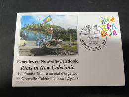 17-5-2024 (5 Z 23) (émeute) Riots In New Caledonia And France Declare "état D'urgence" Fo 12 Days (olympic Flame 11-6 ?) - Sonstige & Ohne Zuordnung