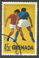 FB-12b Grenada Mexico 1975 Football Soccer - Used Stamps
