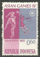 FB-13 Indonesia Djakarta 1962 Football Soccer MH * Neuf CH - Autres & Non Classés