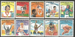 SPAT-32 Tchad Mexico 68 Athletisme Running Course Coureur Diving Plongeon MNH ** Neuf SC - Athlétisme