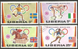 SPAT-16 Liberia Athletisme Running Course Coureur Haies Hurdles Cheval Natation Football - Leichtathletik