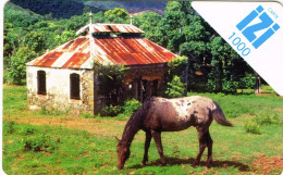 NOUVELLE CALEDONIE New Caledonia TELECARTE PREPAYEE Prepaid Phonecard IZI 1000 F Maison Cheval Horse EX. 2009 UT B - Nouvelle-Calédonie