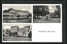 AK Donndorf B. Bayreuth, Gasthof Adler, Schloss Fantaisie, Eingang  - Bayreuth