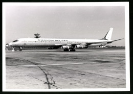 Fotografie Flugzeug Douglas DC-8, Passagierflugzeug Der Overseas National, Kennung N867F  - Aviation