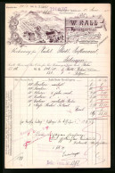 Rechnung Eningen 1907, Kunstgärtner W. Rall, Bauschulenbesitzer, Samenbau & Samen Grosshandlung, Werksgelände  - Other & Unclassified