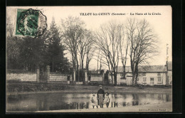 CPA Tilloy-lez-Conty, La Mare Et La Croix  - Conty