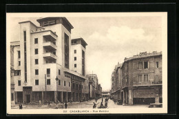 CPA Casablanca, Rue Galliéni, Vue De La Rue  - Casablanca
