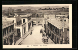 CPA Meknès, Rue Darsmen, Vue De La Rue  - Autres & Non Classés