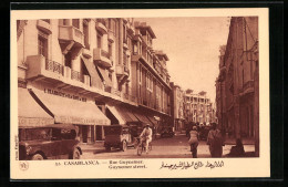 CPA Casablanca, Rue Guynemer, Vue De La Rue  - Casablanca