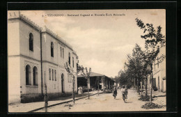 CPA Tizi-Ouzou, Boulevard Bugeaud Et Nouvelle École Maternelle  - Algeri