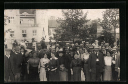Foto-AK Bad Wörishofen, Kurgesellschaft Mit Viktor Link, 1914  - Bad Woerishofen