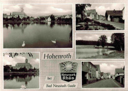 73976529 Hohenroth_Bad_Neustadt_Saale_Bayern Teich Ortsansichten Kirche - Sonstige & Ohne Zuordnung