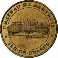 France, Jeton Touristique, Château De Breteuil, 2002, MDP, Or Nordique, SPL - Otros & Sin Clasificación
