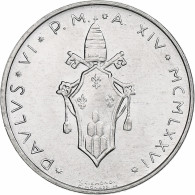 Vatican, Paul VI, 2 Lire, 1976 (Anno XIV), Rome, Aluminium, SPL+, KM:117 - Vaticano (Ciudad Del)