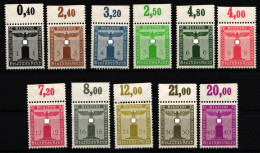 Deutsches Reich Dienstmarken 144-154 Postfrisch Mit Falz Am Oberrand #JZ965 - Officials