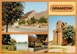 73946851 Gramzow_Uckermark Prenzlauer Strasse Am Klostersee Springbrunnen Ruine  - Sonstige & Ohne Zuordnung