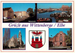 73946850 Wittenberge__Prignitz Bahnstrasse Hafen Rathaus Schule - Wittenberge