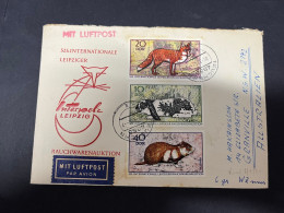 17-5-2024 (5 Z 24) Letter Posted From EAST GERMANY To Australia (Renard - Rabbit Etc) - Storia Postale