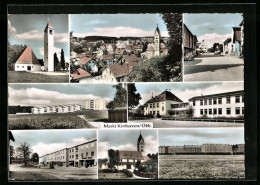AK Kirchseeon / Obb., Ortsansicht Mit Blick Auf Die Kirche, Schule  - Sonstige & Ohne Zuordnung