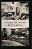 AK Bad Wörishofen, Café-Weinstube Mühlbach, Innenansicht  - Bad Wörishofen