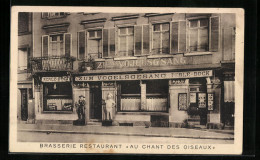 CPA Strasbourg, Restaurant Au Chant Des Oiseaux, 7 Quai Des Bateliers  - Strasbourg
