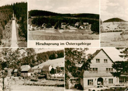 73905327 Hirschsprung Sprungschanze Panorama Teilansicht Gasthaus - Altenberg