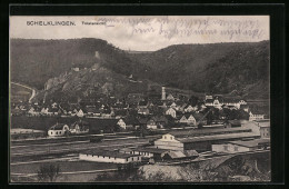 AK Schelklingen, Ortspartie Mit Blick Auf Die Burgruine  - Schelklingen