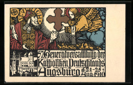 AK Augsburg, 57. Generalversammlung Der KAtholiken Deutschlands 1910  - Autres & Non Classés
