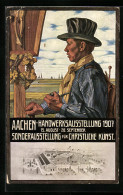 Künstler-AK Aachen, Handwerksausstellung-Sonderausstellung Für Christliche Kunst 1907, Ausstellungshalle  - Tentoonstellingen