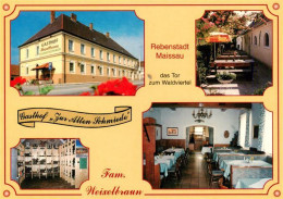 73905205 Maissau Gasthof Zur Alten Schmiede Terrasse Gastraum Vinothek - Autres & Non Classés