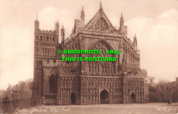 R500985 Exeter Cathedral. West Front. Worth Series - Monde