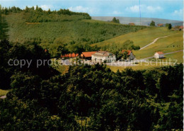 73866174 Poppenhausen Rhoen Blick Von Der Enzianhuette Auf Gasthaus Pension Grab - Sonstige & Ohne Zuordnung