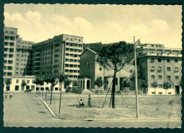 BG017 - ROMA LARGO PANNONIA CON LA CHIESA PREZIOSISSIMO SANGUE - ANIMATA 1950 CIRCA - Altri Monumenti, Edifici