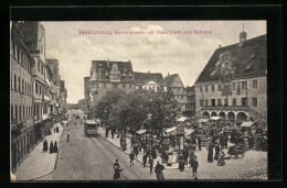 AK Heilbronn, Blick In Die Kaiserstrasse Mit Marktplatz Und Rathaus  - Heilbronn