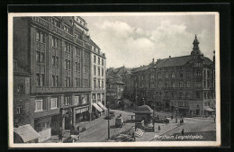 AK Pforzheim, Blick Auf Die Strasse Am Leopoldsplatz  - Pforzheim